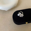 1Pcs Shiny Imitation Pearl Zircon Ear Clip For Women Punk Metal C-shaped Geometric No Piercing Ear Cuff Y2K Jewelry Gift - Image 5