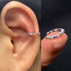 Cubic Zirconia Ear Cuff Clip On No Piercing Wrap Earring - Image 20