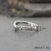 European and American Hollowed Out Retro Ring, Women's Antique Silver Vintage Feeling, Niche Love Personality Accessory - Image 4