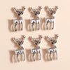 10pcs Alloy Christmas Charms Christmas Deer Reindeer Pendants for Bracelet Necklace Xmas Party Jewelry Gifts - Image 1