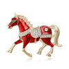 Classic Rhinestone Horse Brooches for Women Zodiac Animal Lapel Pins Casual Party Accessories Year Gifts Friends - Image 8