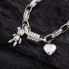 Love Heart Bear Pendant Bracelets For Women Girls Vintage Personality Temperament Cute Daily Party Jewelry Gifts - Image 4