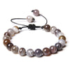 8MM Stone Bead Braid Bracelets Minimalist Carnelian Agates Jades Gem Woven Bangle Jewelry Gift For Women Men - Image 43