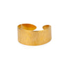 Floral Cuff Bracelet in Stainless Steel with Gold-Tone Finish - Image 19