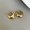 1 Pair Water Drop Geometric Earrings For Women Couples Minimalist Classic Hip Hop Ear Buckle Jewelry Accessories - Image 4