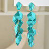 Flower Long Bohemian Drop Earrings for Women Red Petal Acrylic Tassel Hanging Earring Summer Jewelry Accessories - Image 8