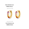 Zircon Hoop Earrings for Women Gold Color Stainless Steel Butterfly Heart Snake Earring Party Wedding Jewelry Gif - Image 7