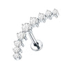 Cubic Zirconia Labret Stud 16G Internally Threaded for Lip Tragus and Helix - Image 25