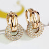 Women's Dangle Earrings Silver Color/Gold Color Cubic Zirconia Earrings Temperament Ear Accessories Jewelry - Image 1
