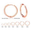 8/10/12/14/16/18/20mm Colorful Huggie Hoops Earrings Clip For Women Men Unisex Cartilage Piercing 2pcs - Image 8