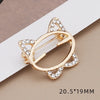 Mini Brooches for Women Clover Sun Flower Bow Knot Bee Cat Anti Slip Buckle Metal Lapel Pin Clothing Accessories - Image 16