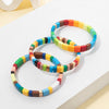 Colorful Acrylic Bead Bangle Set in Multiple Designs - Image 5