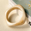Vintage Punk Brown Coffee Thick Resin Acrylic Bangles Geometric Irregular Wide Cuff Bangle Bracelet For Women Men Jewelry - Image 37
