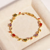 16 Colors Sparkling Leaf Cubic Zirconia Branch Gold Silver Color CZ Crystal Bracelet Women Wedding Jewelry Gift - Image 14