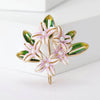 Enamel Hydrangea Brooches for Women Unisex Pearl Flower Pin Plant Lapel Pins Office Party Friend Gifts Jewelry Accessories - Image 10