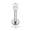 18G/16G Titanium Ball Threadless Push Pin Labret Stud Earring Nose Tragus Cartilage Conch Helix Piercing - Image 12