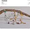Colorful Bead and Flower Chain Anklet in Gold-Tone or Silver-Tone - Image 11