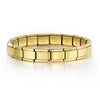 Women Men Simple Bangles Charms Italian Links Stainless Steel 9mm Width Gold Color Bracelets Jewelry Gifts - Image 12