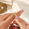 MamacitaSlay 316L Stainless Steel Zircon Star Ring Gold Plated Jewelry Women's Classic Ring Gift - Image 4