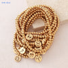 Mhs.sun Constellation Stainless Steel Beaded Bracelets For Women Men 12 Star Zodiac Sign Charm Birthday Party Jewelry Gift - Image 1