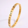 Roman Numeral Stainless Steel Bangle for Women Men Gold Color Bracelet Jewelry Accessories Gifts - Image 5