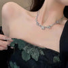 Korean Crystal Opal Moonstone Necklaces for Women Layered Zircon Star Choker Collar Y2K Aesthetic Egirl Necklace Jewelry - Image 9