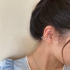 1 Piece Simple Flower Clip Earrings for Women Creative Non-Piercing Ear Cuff Jewelry Accessories Gift - Image 5