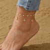 Elegant Daisy Flower Anklet with Handmade Pearl Chain Anklets for Women Summer Beach Sandals Accessories Bracelet on The Leg - Image 10