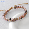 4mm Stone Bracelet Double Layer Woven Agate Imperial Stones Adjustable Bracelets Couple Jewelry Gift - Image 19