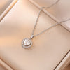 Charm Pink Heart Zircon Rings for Women Silver Color Stainless Steel Crystal Necklace Jewelry Set Gift Colorfast - Image 8