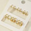 8pcs Crystal Circle Huggie Hoop Earrings for Women Simple Small Round Dangle Drops Earring Punk Jewelry Gifts - Image 10