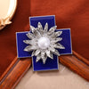 Baroque-Style Vintage Cross Brooch for Men and Women, Jewelry, Accessories, Wedding and Party Gifts - Image 10
