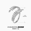 Hollow Heart Open Ring in Stainless Steel Adjustable - Image 30
