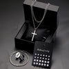 28pcs/set Casual Zircon Stud Earrings Cross Pendant Necklace Couple Ring Bracelet Set, Multi-piece Set, Suitable For Daily Wear - Image 5