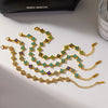 Gold Plated Stainless Steel Bracelet with Delicate Cubic Zirconia Party Jewelry Gift - Image 3