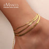 Herringbone Snake Chain Anklet Stainless Steel Gold Color Silver Color Women's Beach Party Daily Casual Jewelry - Image 5