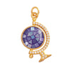 Shining Moon Star Sun Tellurion Celestial Compass Charm Pendant Gold Colour, Jewelry Necklace Bracelet Making Supply - Image 21