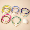 Beaded Bracelet with Cross Charm and Multiple Color Styles - Image 4