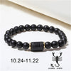 Zodiac Bracelets For Women Men Matte Black Agate Beads Wristbands Couple Gifts Jewelry Beaded Bracelets - Image 13