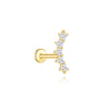 Open Heart Hoop Earrings in Gold Tone or Silver Tone - Image 35