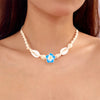 Bohemia Sea Shell Choker Necklace For Women Summer Sweet Flower Pendant Hand-woven Rope Neck Chain Jewelry Accessory - Image 4