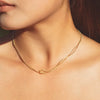 Love Knot Double Snake Chain Necklace Women Stainless Steel Clavicle Chain Choker Gold Color Jewelry Gift - Image 5