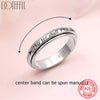 Silver Rotating Ring "This Too Shall Pass" Quote, Adjustable 6-10 Size, Bohemian Vintage Style Jewelry - Image 2