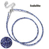 Faceted Gemstones Necklace 2mm Beads Quartz Crystal Tourmaline Lapis Shining Stone Beaded Necklace Choker Jewelry - Image 13