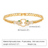Pave Cubic Zirconia Chain Bracelet for Women, Simple Gold Plated Dainty Jewelry Gift - Image 12