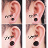 3MM-10MM Punk Small Black Round Stainless Steel Men's Stud Earrings For Women Minimalist Piercings Ear Jewellery Y2k Accessories - Image 3