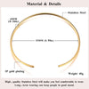 Choker Neck Cuff for Women, Open Collar Choker Torques Necklace Adjustable,Simple Stainless Steel Jewelry - Image 12