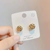 Twist Knit Knot Ball Stud Earring for Women Small Hiphop Punk Mini Gold Color Female Twine Ear Jewelry Christmas Gift - Image 2