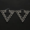 Stonefans Hollow Triangle Hoop Earrings Crystal Accessories for Women Jewelry Vintage Geometric Rhinestone Earrings Wedding