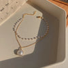 Big Heart Charm Hallowout Star Fire Ball Bracelet For Women Imitation Pearl Cute Charm Lock Closure Women Bracelet Jewelry - Image 3